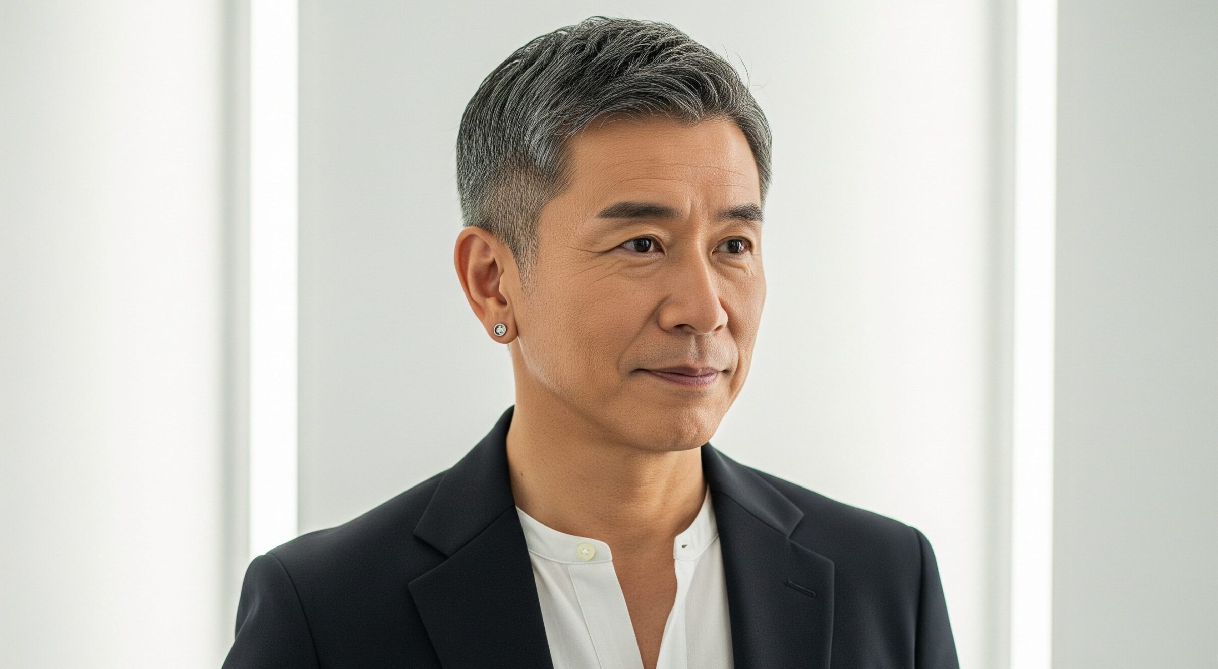 ピアスは60代のメンズでも楽しめる