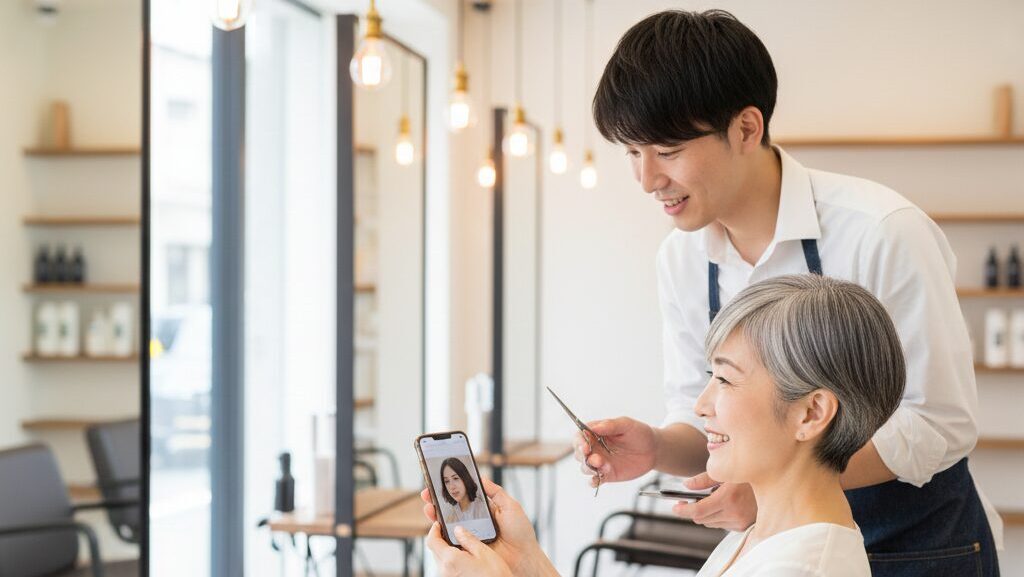 60代女性に似合うツーブロックのスタイルと注文法