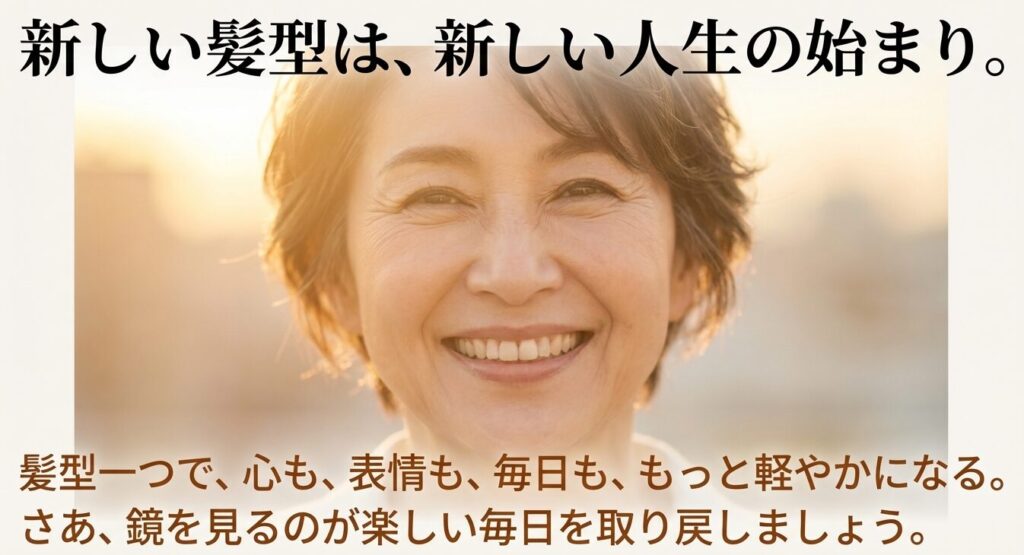 素敵な60代はレイヤーカットで自信を持つ