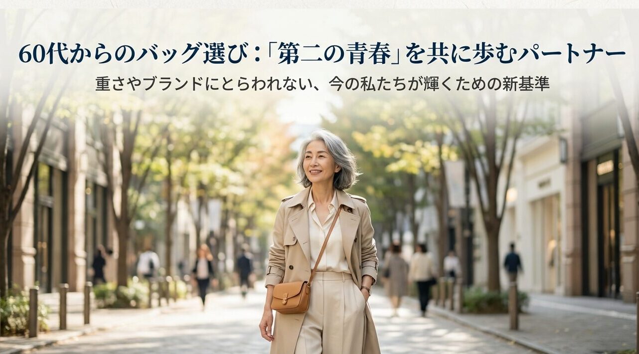 60代ブランドバッグで後悔しない選び方を解説！軽量・日本製・ハイブランドごとのオススメ品も紹介