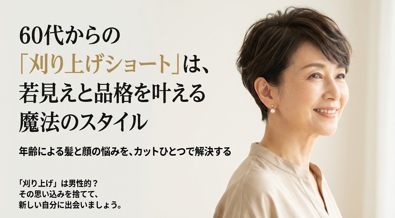 60代女性に刈り上げショートがオススメの理由と失敗しない頼み方
