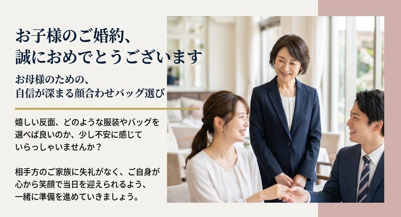 自信が深まる顔合わせバッグ選び