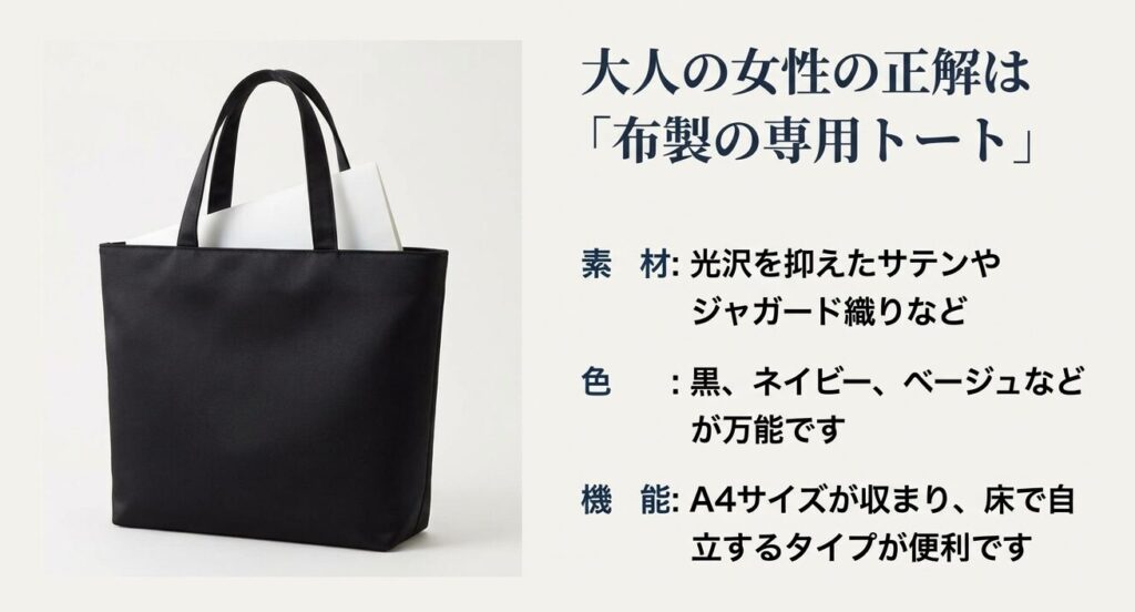 顔合わせにおすすめの布製フォーマル専用サブバッグ