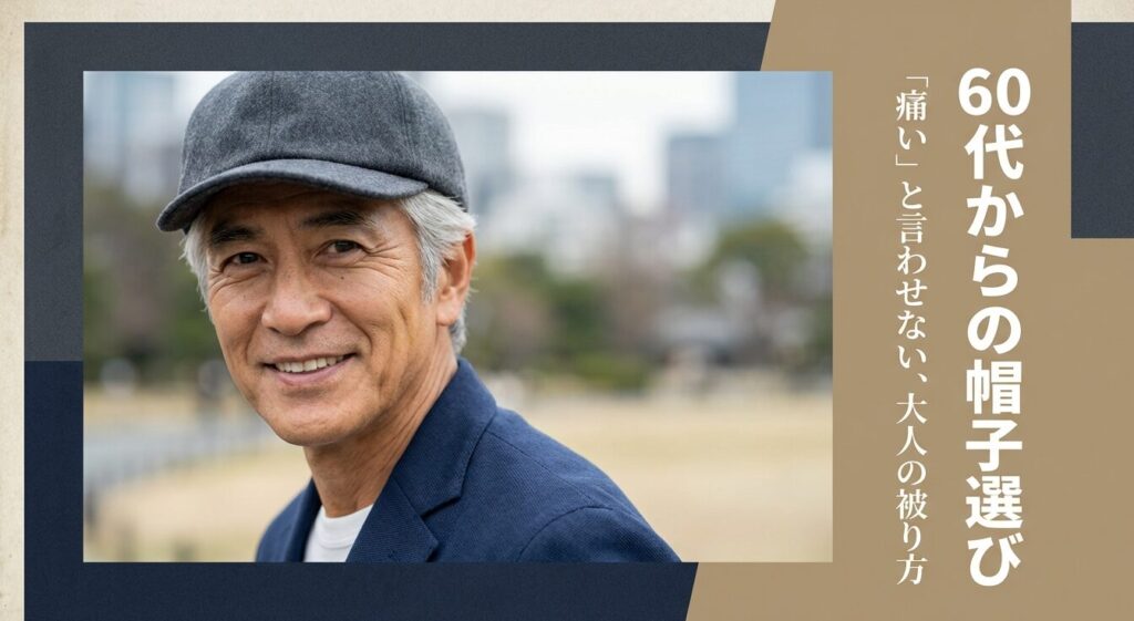 60代からの帽子選び。「痛い」と言わせない大人の被り方を提案するガイド。