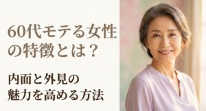 60代モテる女性の特徴とは？内面と外見の魅力を高める方法のタイトルスライド