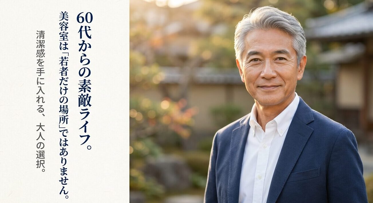 60代男性が美容院に行きづらい理由と克服法！失敗しない店選び