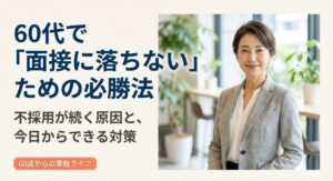60代で面接に落ちないための必勝法！不採用が続く原因と今日からできる対策