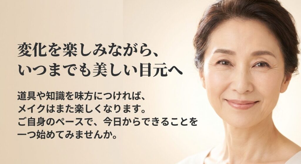 変化を楽しみながら、いつまでも美しい目元へ