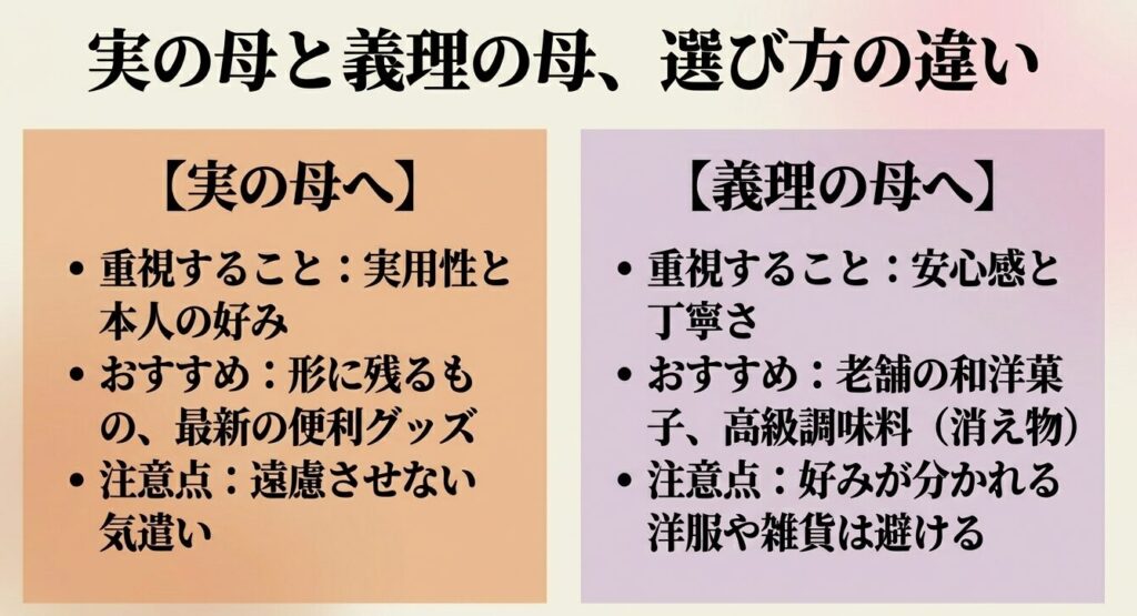 義理の母へ贈る誕生日プレゼントで気をつけるべきマナーと選び方